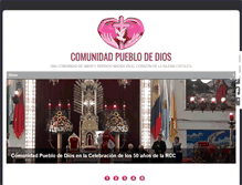 Tablet Screenshot of comunidadpueblodedios.org